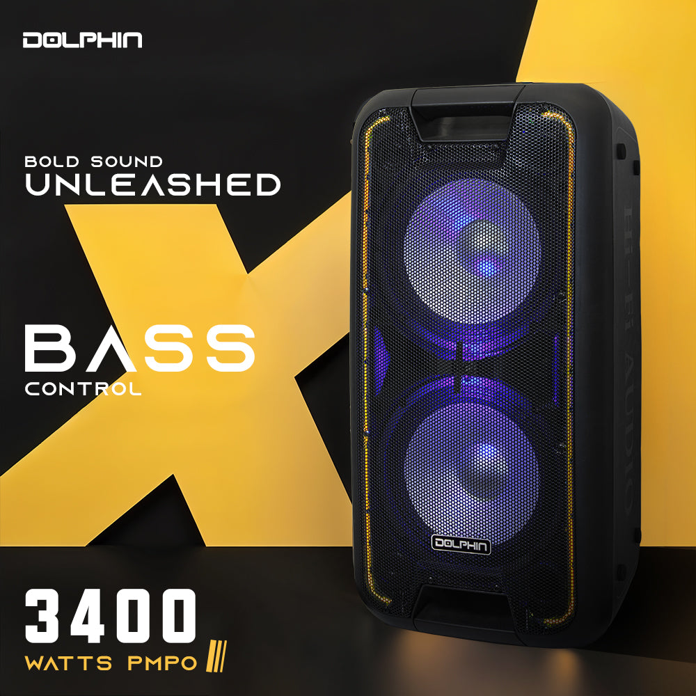 BoxParty 210 Dual 10-inch Wireless Party Speakers with TWS, 2x