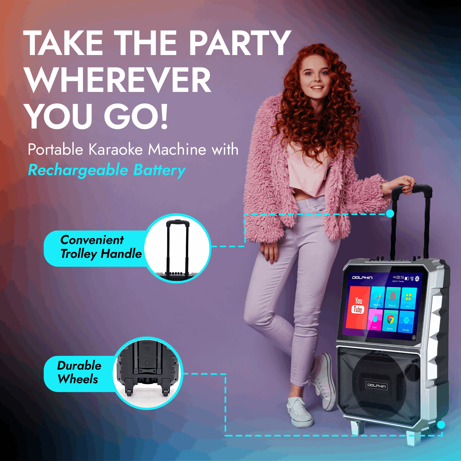 KB-85R Karaoke Speaker