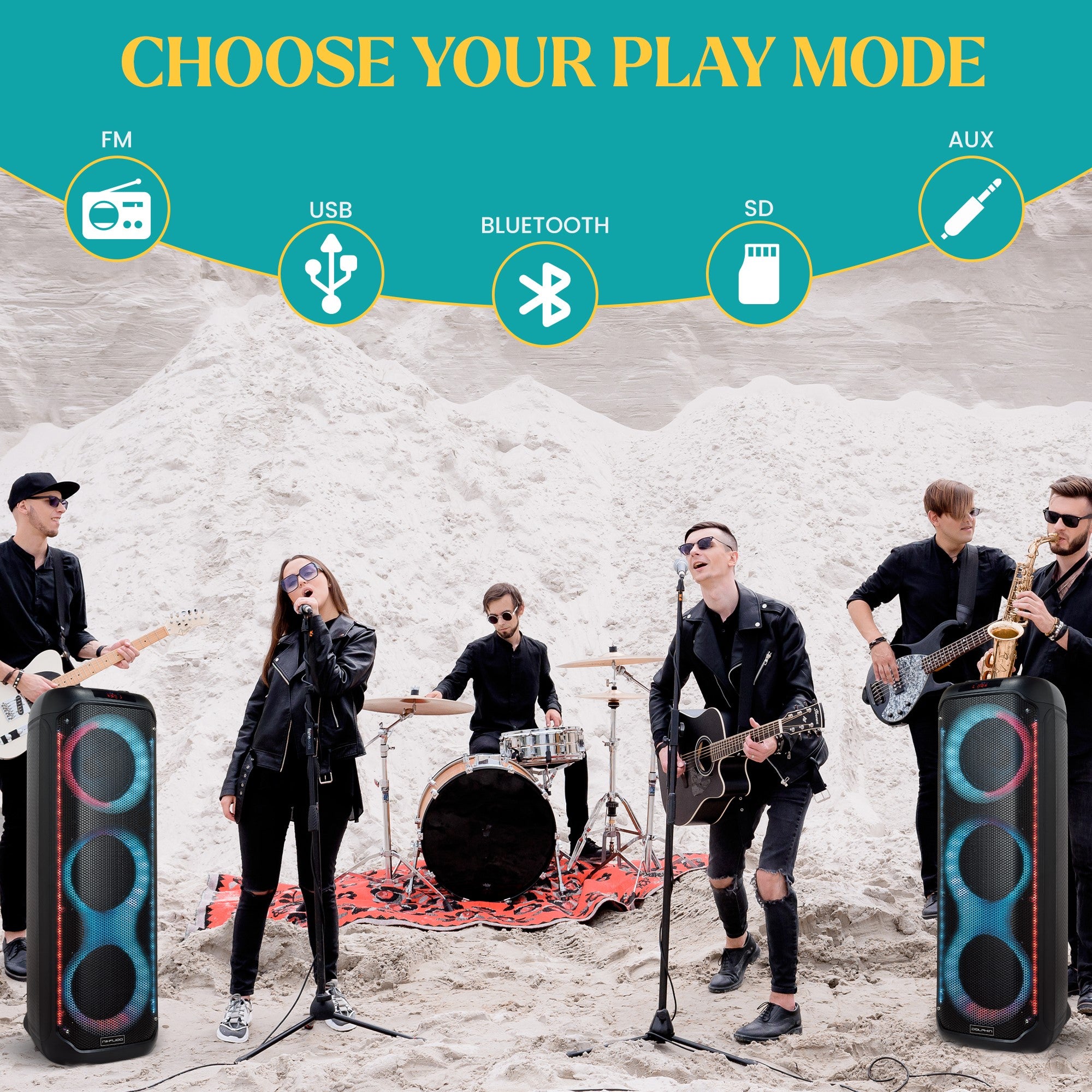 KaraokeBox 380: Unleash the Party Vibes with this Large Bluetooth
