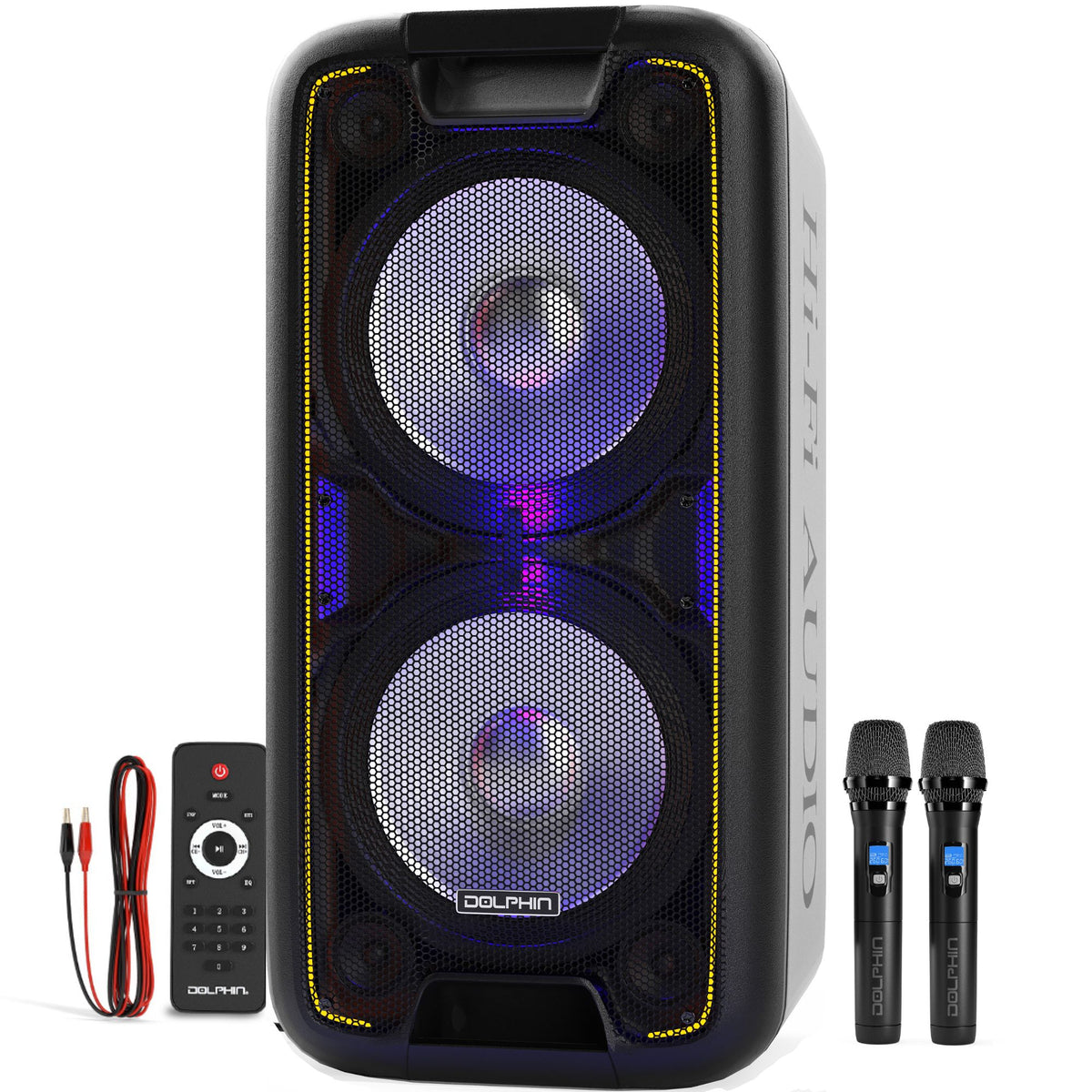 BoxParty 210 Dual 10-inch Wireless Party Speakers with TWS, 2x