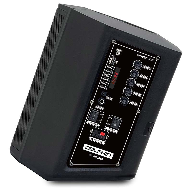 Dolphin Tilt 880: Portable Bluetooth Speaker - Loud & Crisp Sound