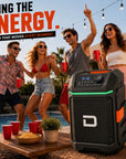 Dolphin DIVER Max DRX-100 160W Portable Bluetooth Speaker | IPX6 Waterproof | Removable Battery | RGB Lights | USB-C Fast Charging