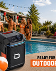 Dolphin DIVER Max DRX-100 160W Portable Bluetooth Speaker | IPX6 Waterproof | Removable Battery | RGB Lights | USB-C Fast Charging