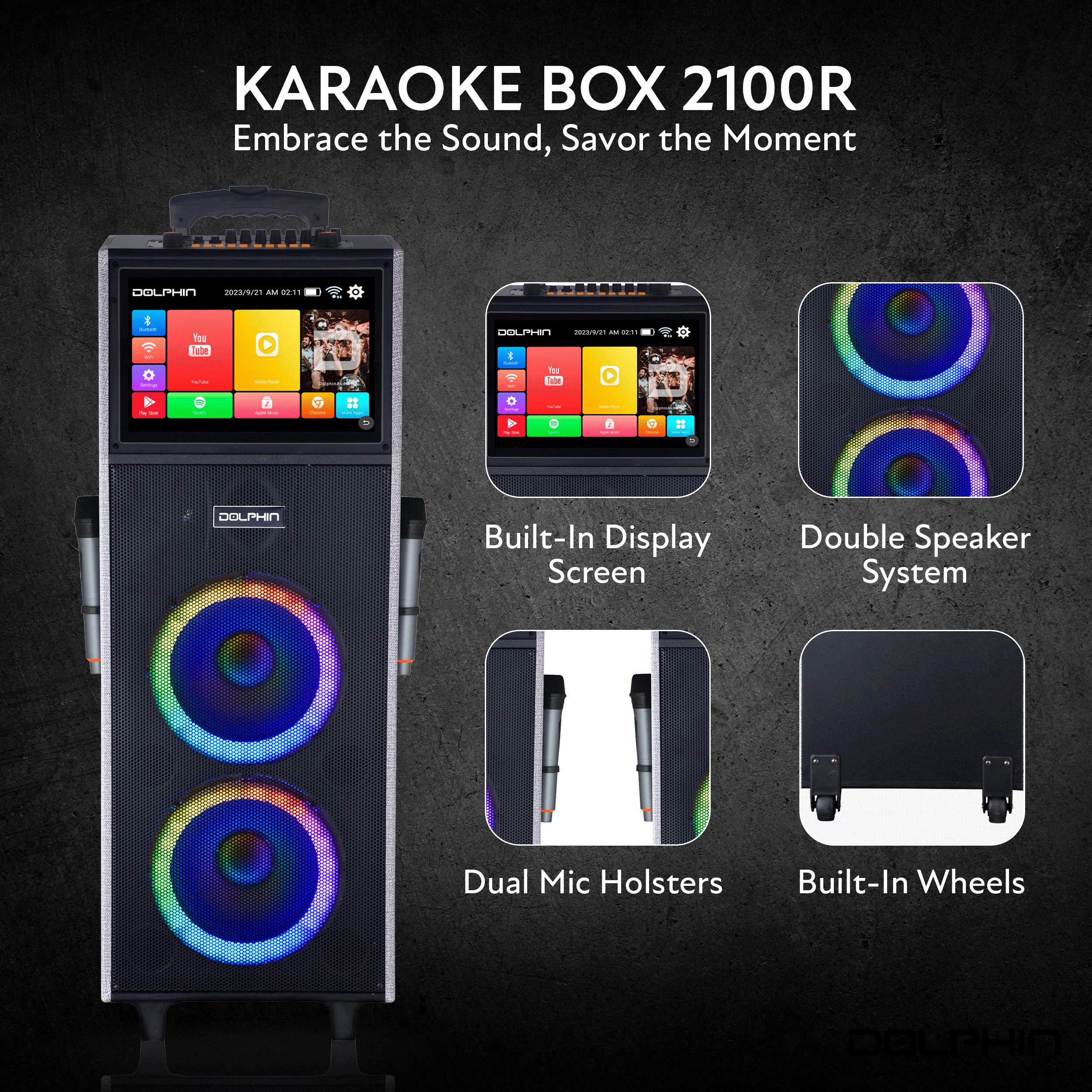 KB-2100R Karaoke Speaker